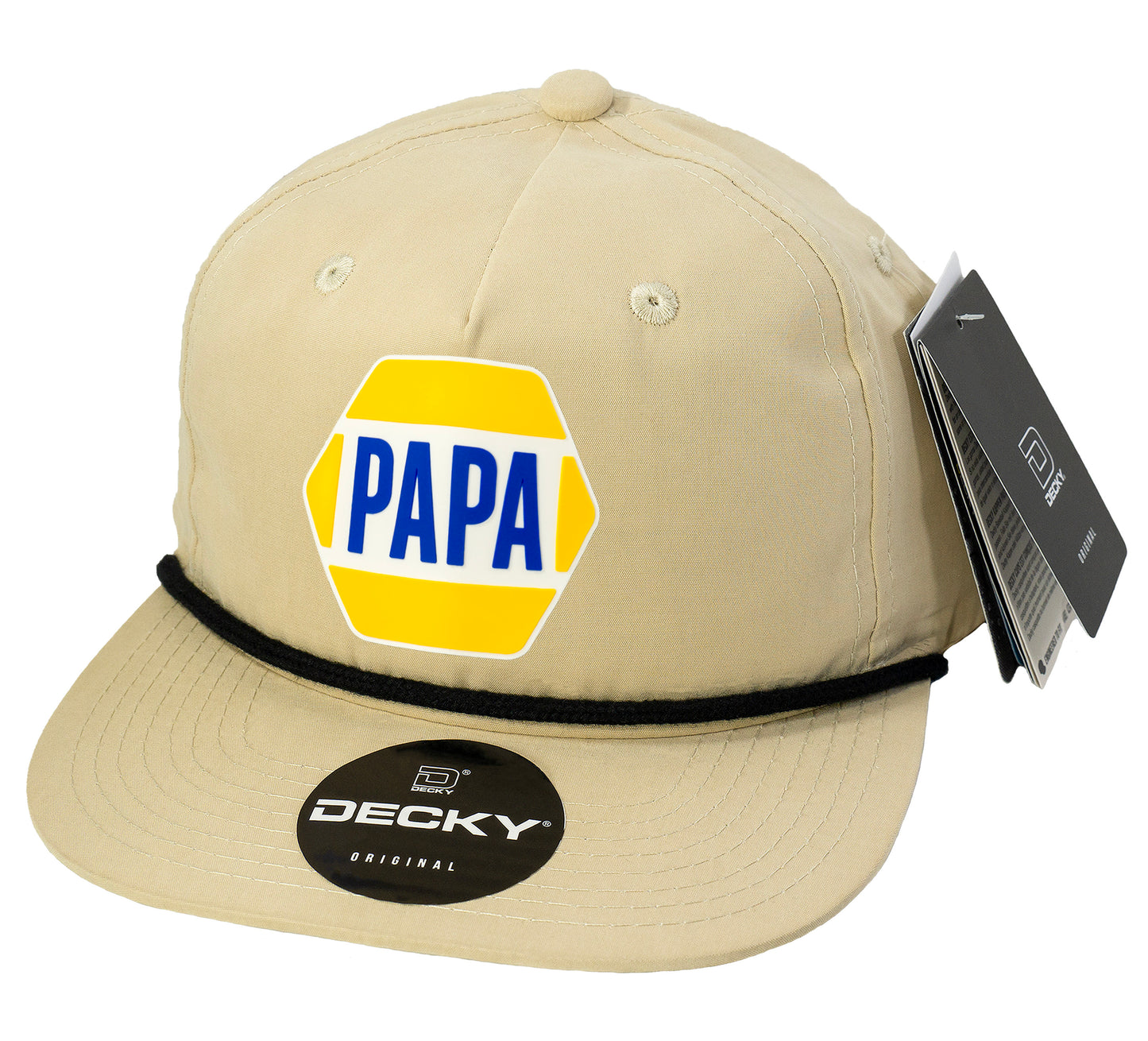 PAPA Know How 3D Classic Rope Hat- Birch/ Black - Ten Gallon Hat Co.