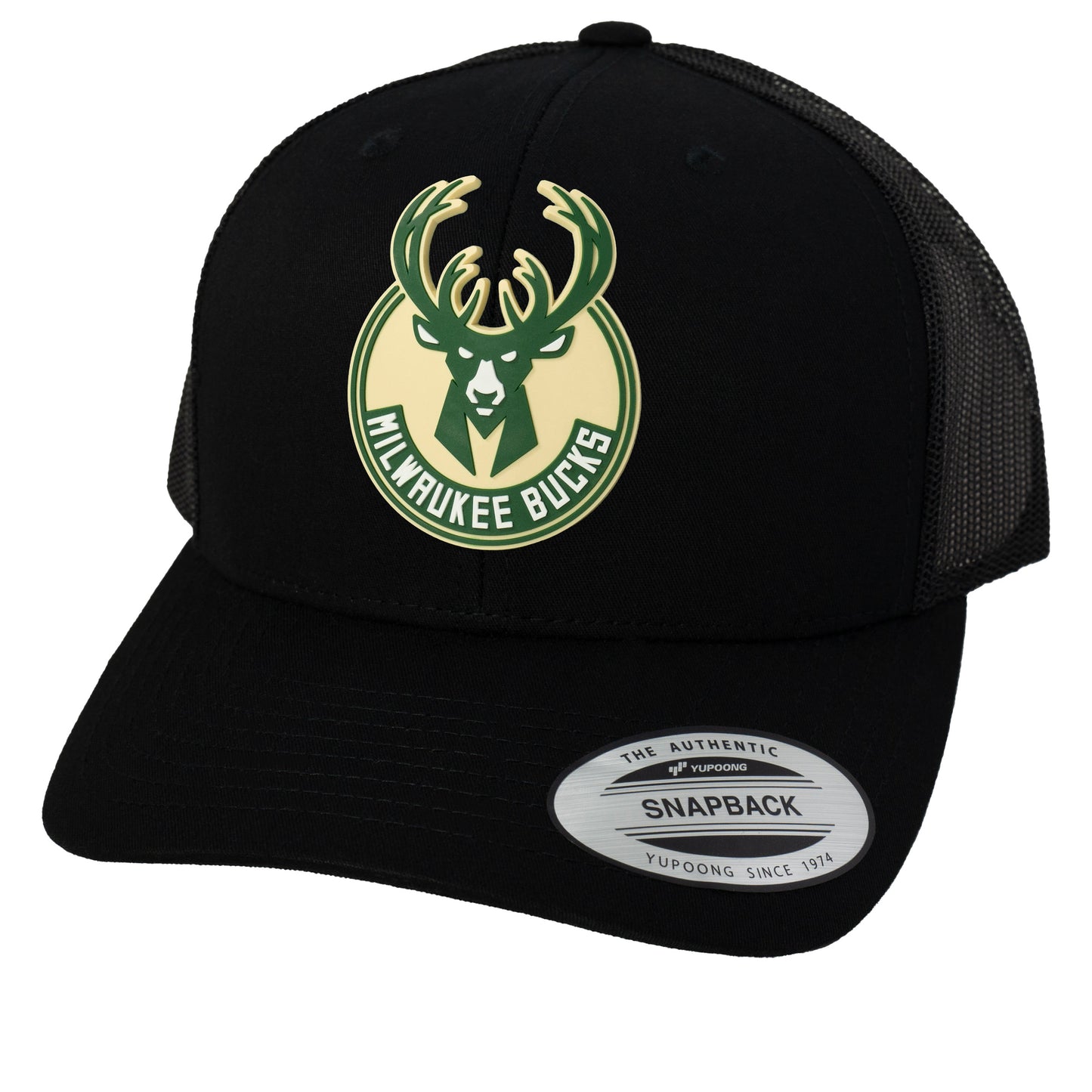 Milwaukee Bucks 3D YP Snapback Trucker Hat- Black - Ten Gallon Hat Co.