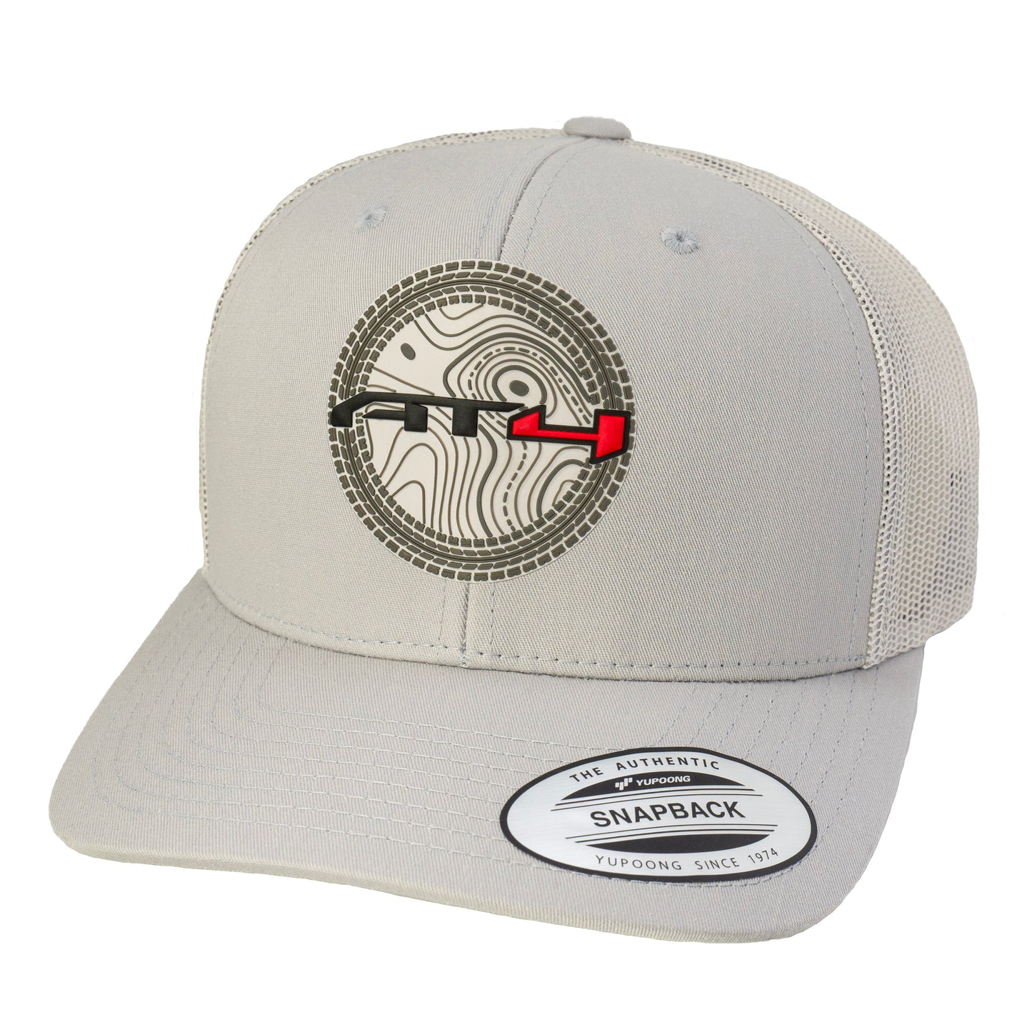 AT4 3D YP Snapback Trucker Hat- Silver - Ten Gallon Hat Co.