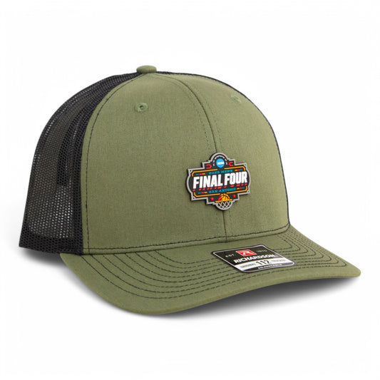 2025 March Madness Final Four 3D Snapback Trucker Hat- Loden/ Black