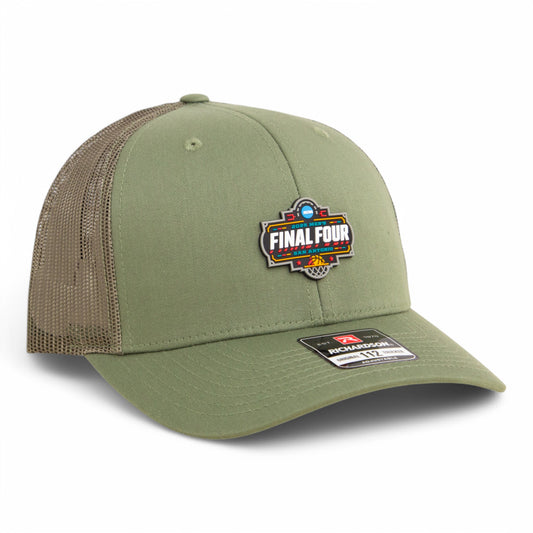 2025 March Madness Final Four 3D Snapback Trucker Hat- Loden