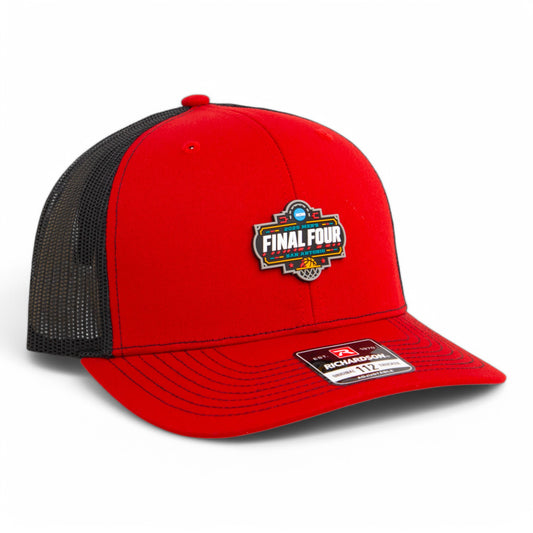 2025 March Madness Final Four 3D Snapback Trucker Hat- Red/ Black