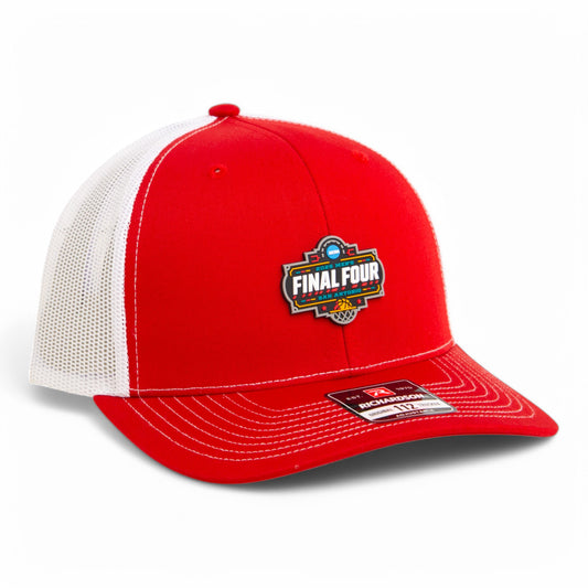 2025 March Madness Final Four 3D Snapback Trucker Hat- Red/ White