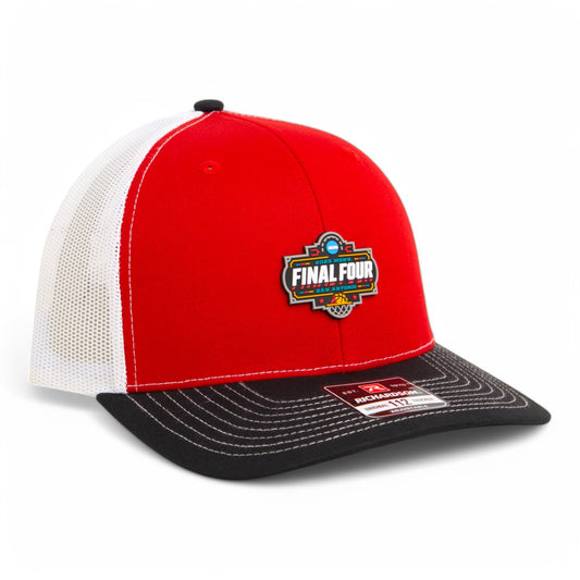 2025 March Madness Final Four 3D Snapback Trucker Hat- Red/ White/ Black