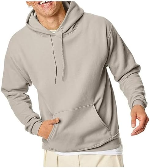 Hanes Men's Ecosmart Hoodie, Midweight Fleece Sweatshirt, Pullover Hooded Sweatshirt for Men OP170 - Ten Gallon Hat Co.