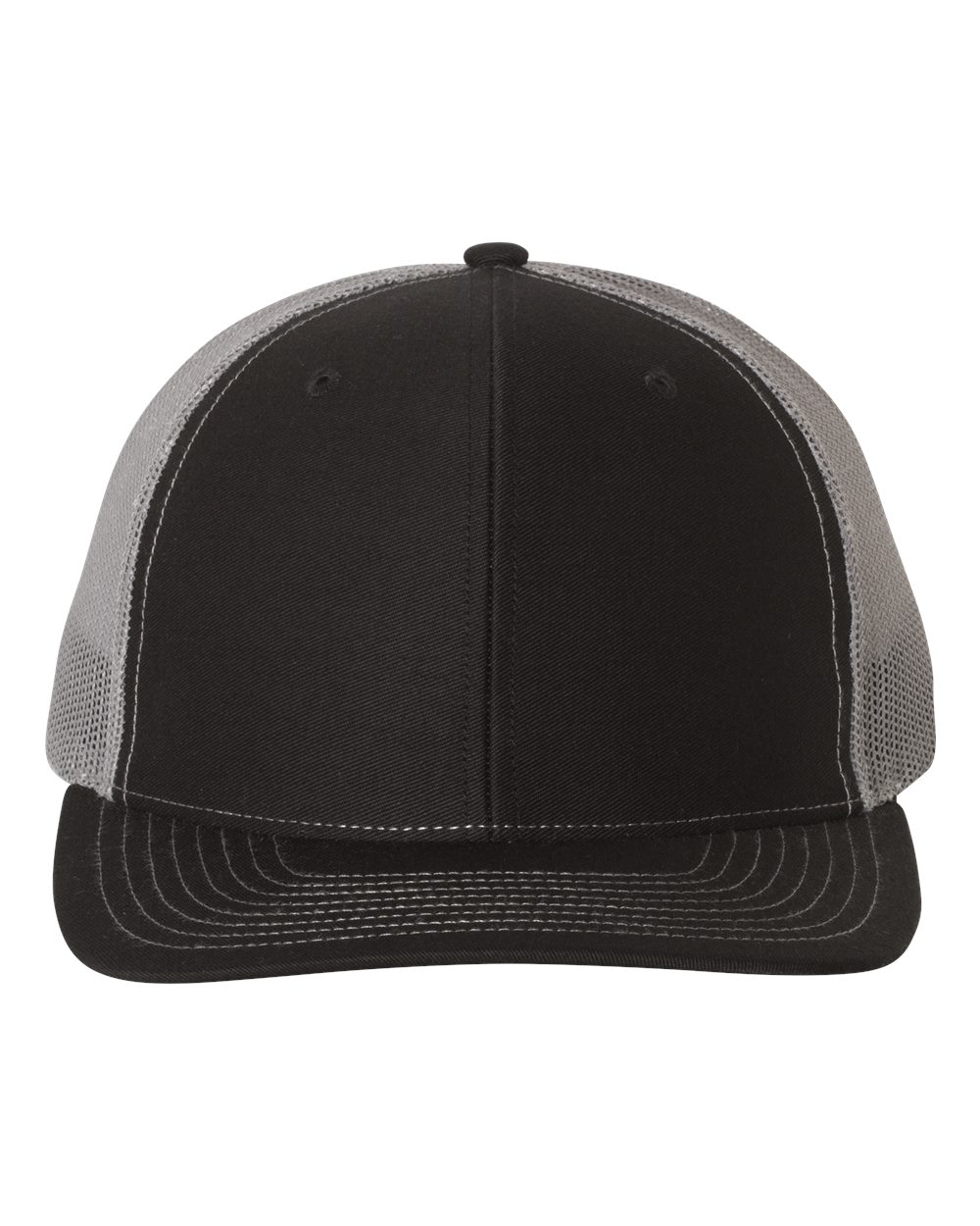 Custom 3D Snapback Trucker Hat- Black/ Charcoal