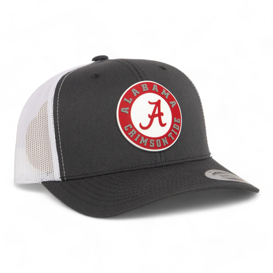Alabama Crimson Tide 3D YP Snapback Trucker Hat- Charcoal/ White