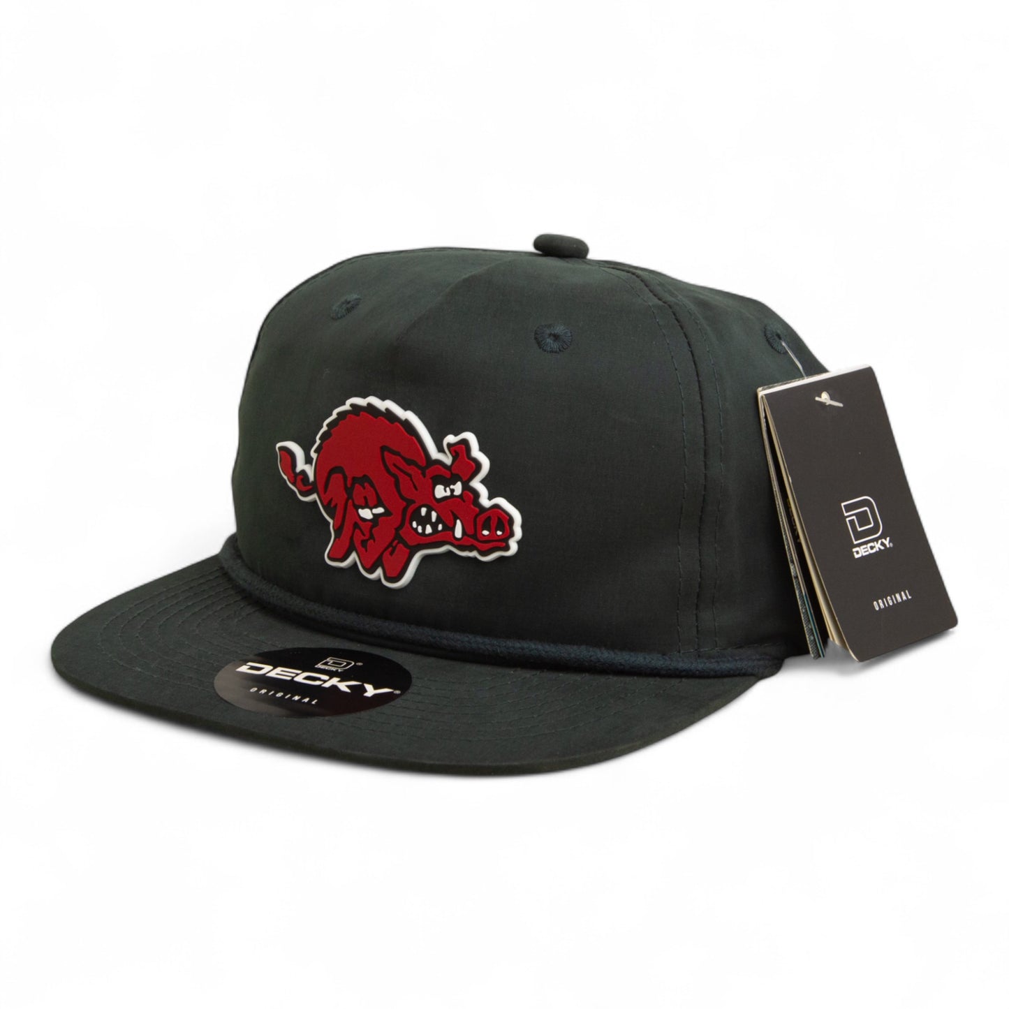 Arkansas Razorbacks 1970’s Classic 3D Classic Rope Hat- Charcoal