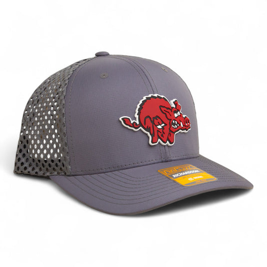 Arkansas Razorbacks 1970’s Classic 3D Snapback Tilikum Trucker Hat- Charcoal
