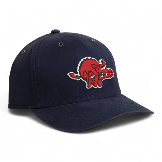 Arkansas Razorbacks 1970’s Classic 3D Snapback Canvas Hat- Navy