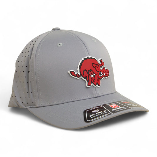 Arkansas Razorbacks 1970’s Classic 3D Laser Perf R-Flex Cap- Grey