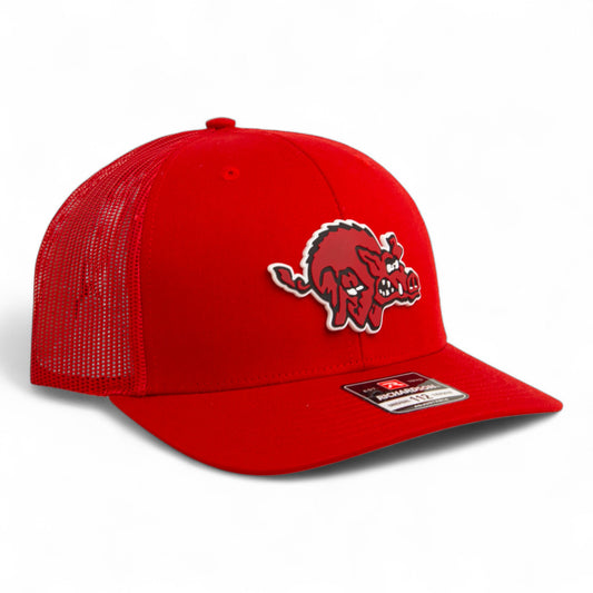 Arkansas Razorbacks 1970’s Classic 3D Snapback Trucker Hat- Red