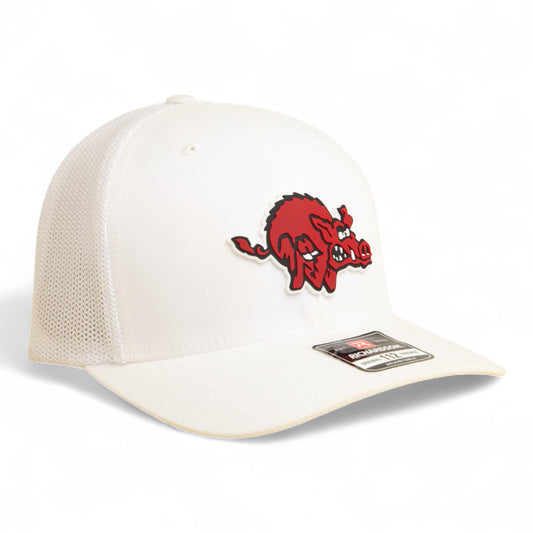 Arkansas Razorbacks 1970’s Classic 3D Snapback Trucker Hat- White