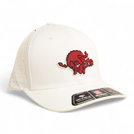 Arkansas Razorbacks 1970’s Classic 3D Laser Perf R-Flex Cap- White