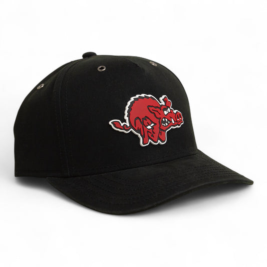 Arkansas Razorbacks 1970’s Classic 3D Snapback Canvas Hat- Black