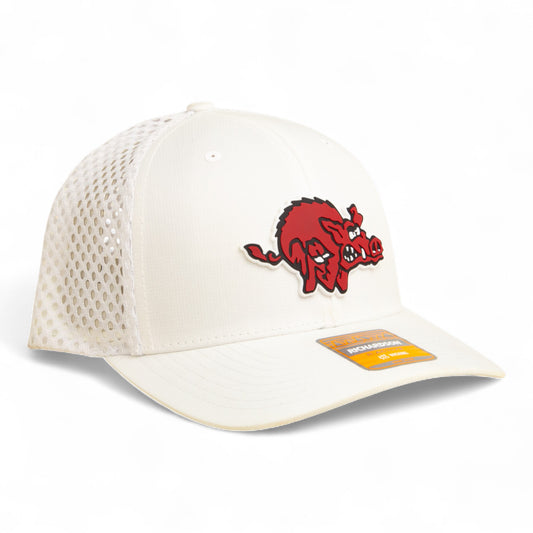 Arkansas Razorbacks 1970’s Classic 3D Snapback Tilikum Trucker Hat- White