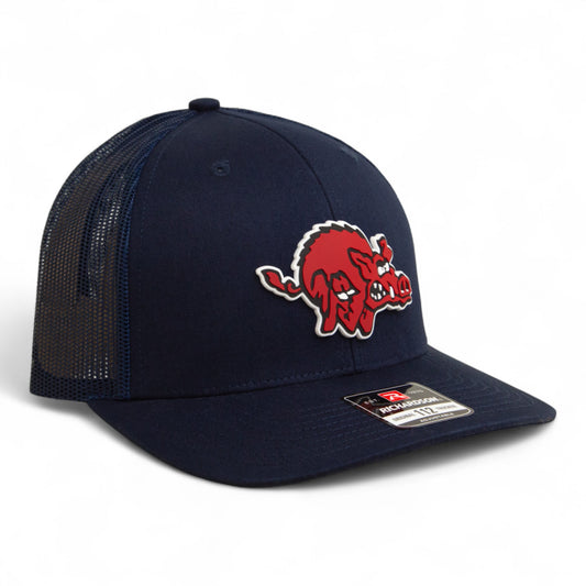 Arkansas Razorbacks 1970’s Classic 3D Snapback Trucker Hat- Navy