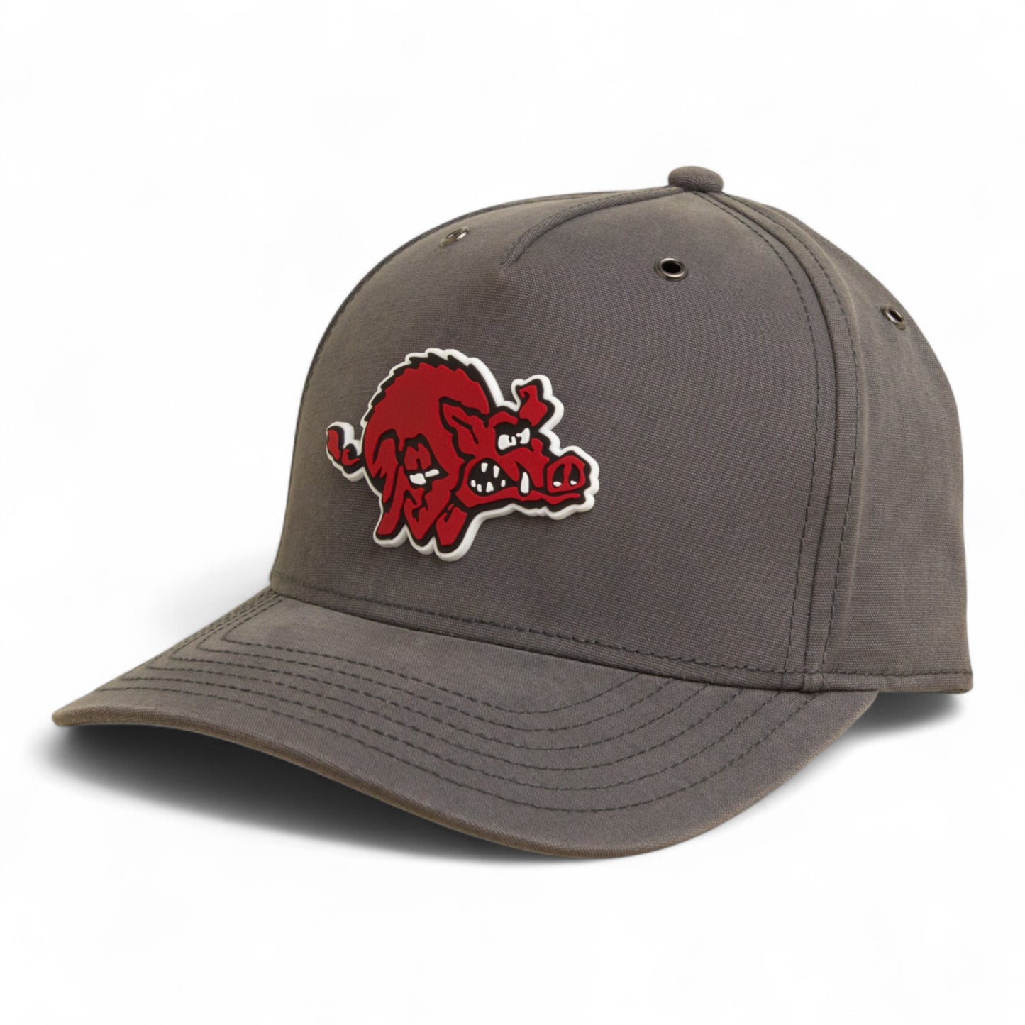 Arkansas Razorbacks 1970’s Classic 3D Snapback Canvas Hat- Charcoal
