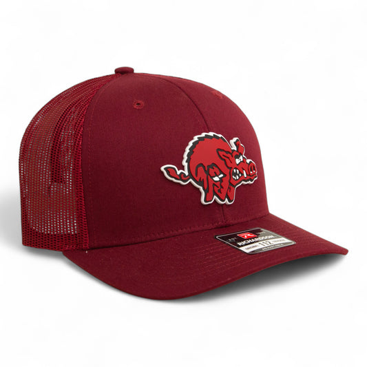 Arkansas Razorbacks 1970’s Classic 3D Snapback Trucker Hat- Cardinal