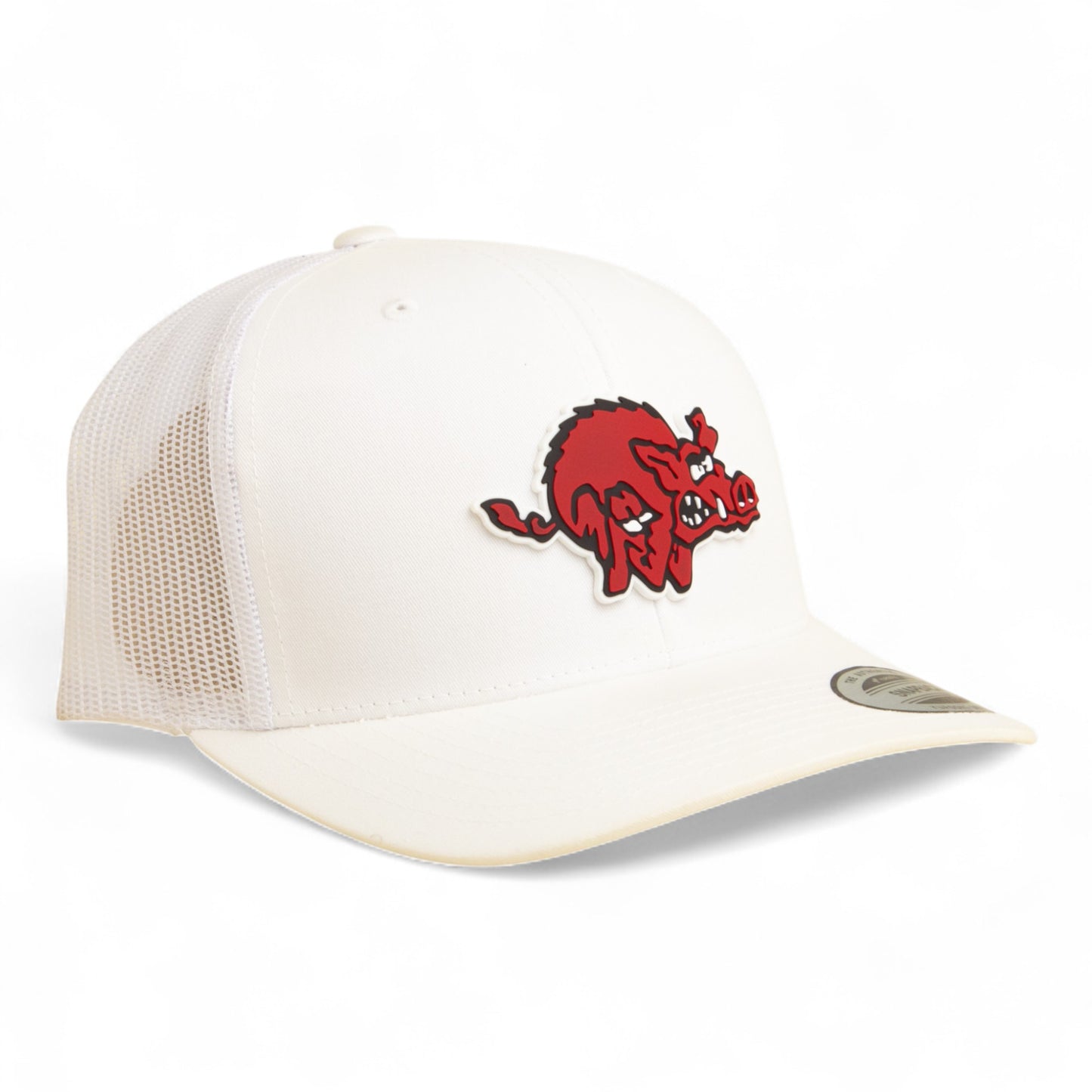 Arkansas Razorbacks 1970’s Classic 3D YP Snapback Trucker Hat- White