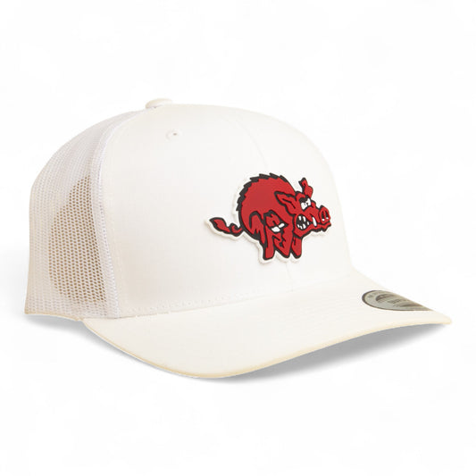Arkansas Razorbacks 1970’s Classic 3D YP Snapback Trucker Hat- White