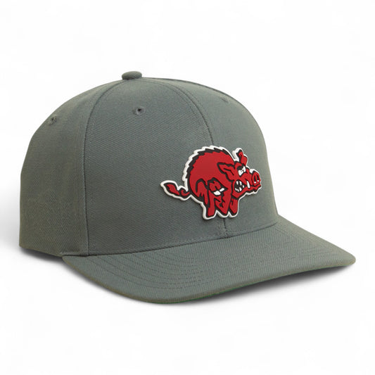 Arkansas Razorbacks 1970’s Classic 3D Snapback Surge Trucker Hat- Charcoal