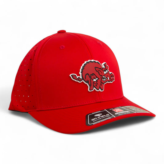 Arkansas Razorbacks 1970’s Classic 3D Laser Perf R-Flex Cap- Red