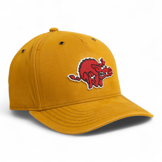 Arkansas Razorbacks 1970’s Classic 3D Snapback Canvas Hat- Wheat