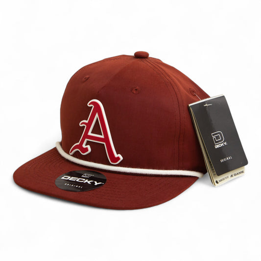 Arkansas Razorbacks Baseball Script A 3D Classic Rope Hat- Cardinal/ White