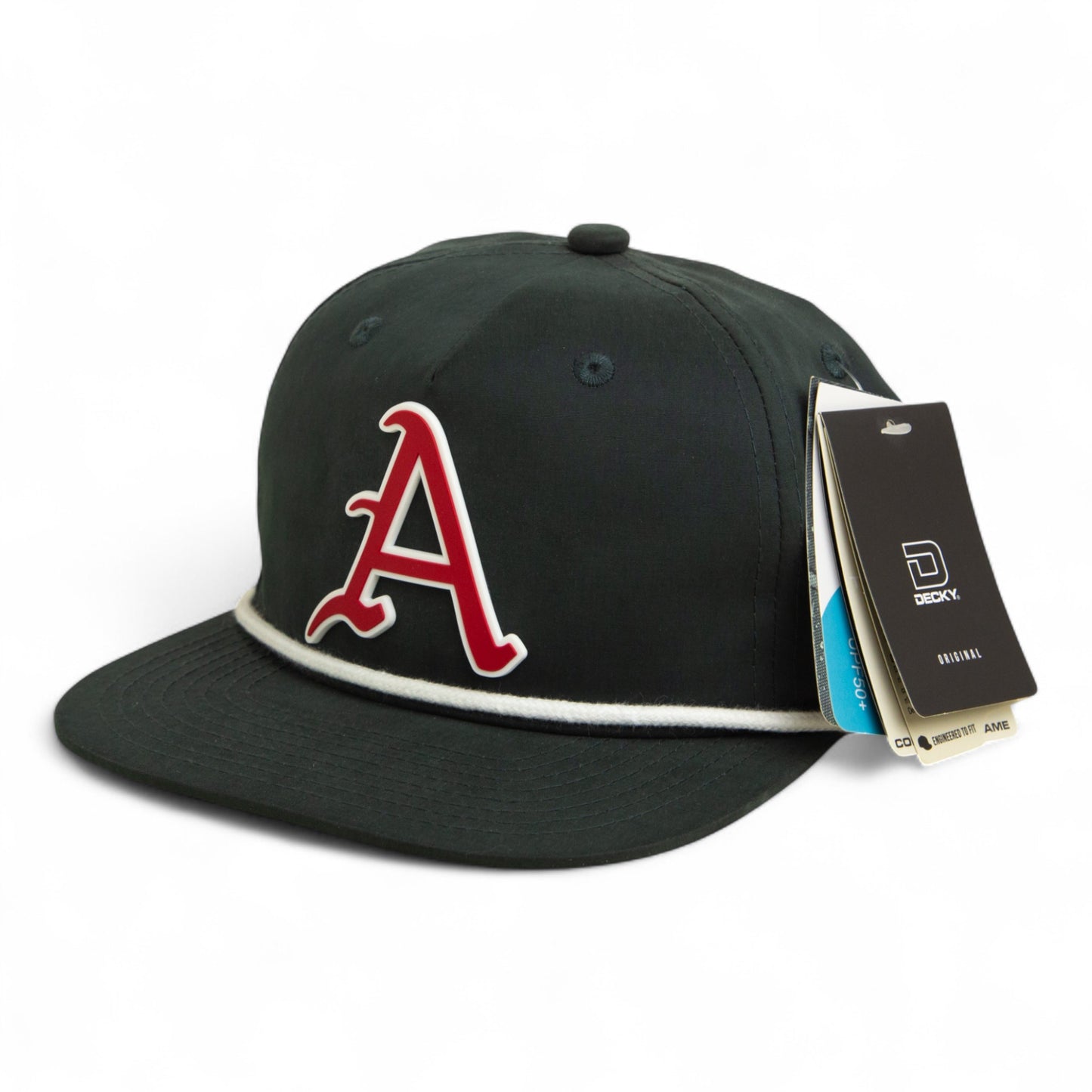 Arkansas Razorbacks Baseball Script A 2025 College World Series 3D Classic Rope Hat- Charcoal/ White