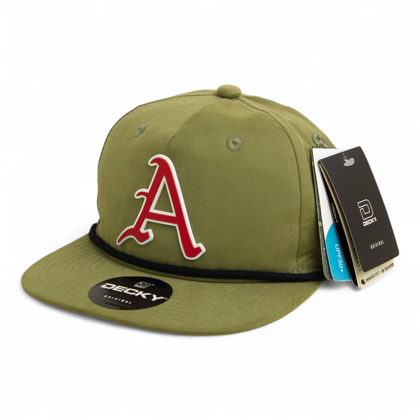 Arkansas Razorbacks Baseball Script A 2025 College World Series 3D Classic Rope Hat- Loden/ Black