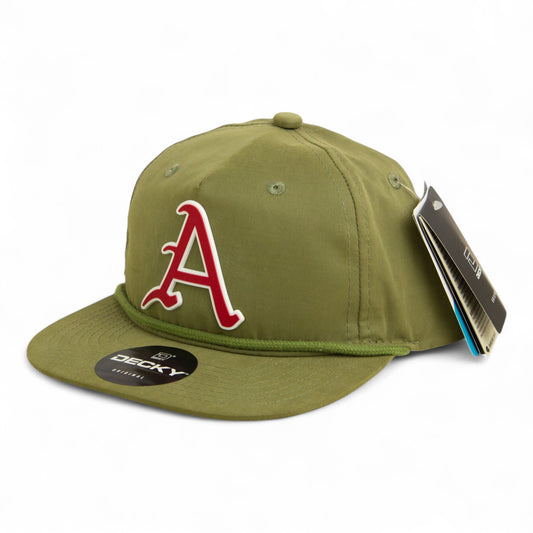 Arkansas Razorbacks Baseball Script A 2025 College World Series 3D Classic Rope Hat- Loden