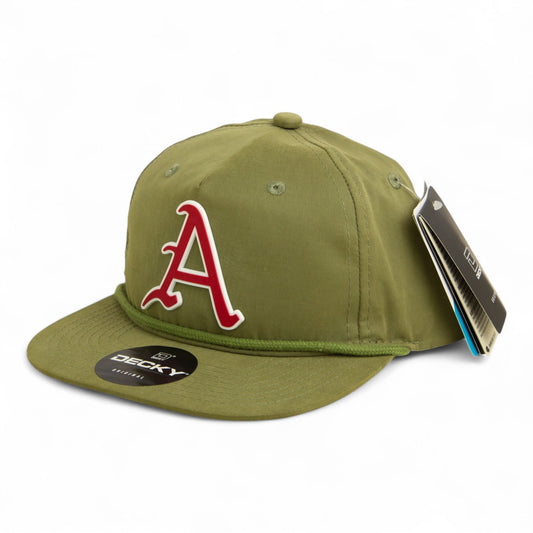 Arkansas Razorbacks Baseball Script A 3D Classic Rope Hat- Loden