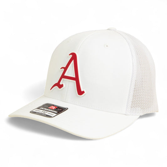 Arkansas Razorbacks Baseball Script A 3D Snapback Trucker Hat- White