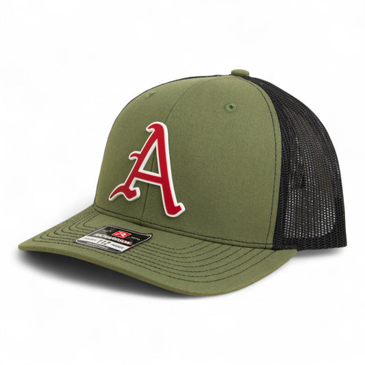 Arkansas Razorbacks Baseball Script A 2025 College World Series 3D Snapback Trucker Hat- Loden/ Black