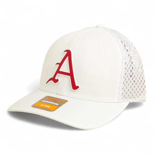 Arkansas Razorbacks Baseball Script A 2025 College World Series 3D Snapback Tilikum Trucker Hat- White