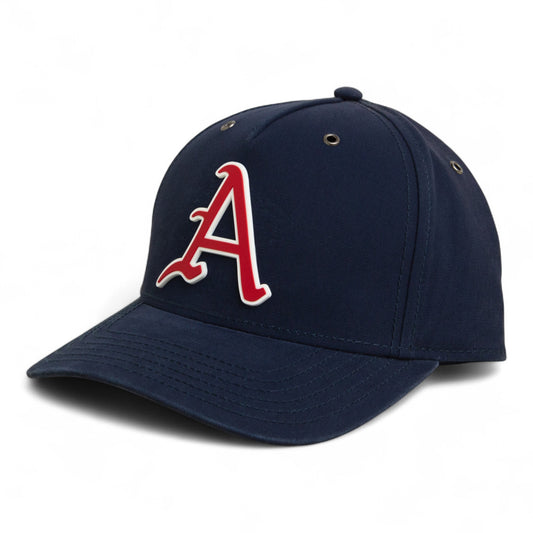 Arkansas Razorbacks Baseball Script A 2025 College World Series 3D Snapback Canvas Hat- Navy