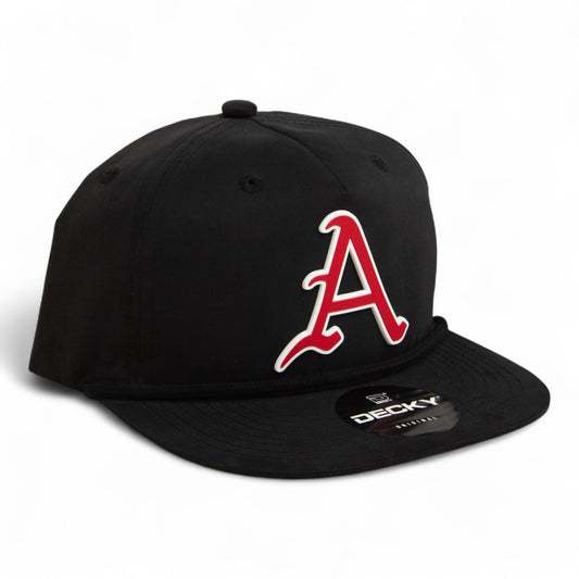 Arkansas Razorbacks Baseball Script A 3D Classic Rope Hat- Black