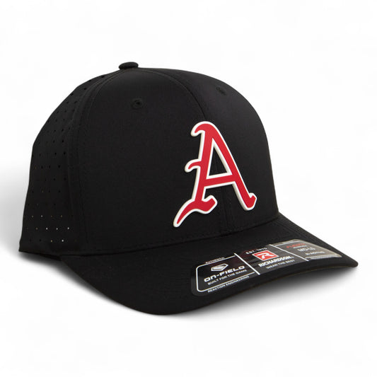 Arkansas Razorbacks Baseball Script A 3D Laser Perf R-Flex Cap- Black