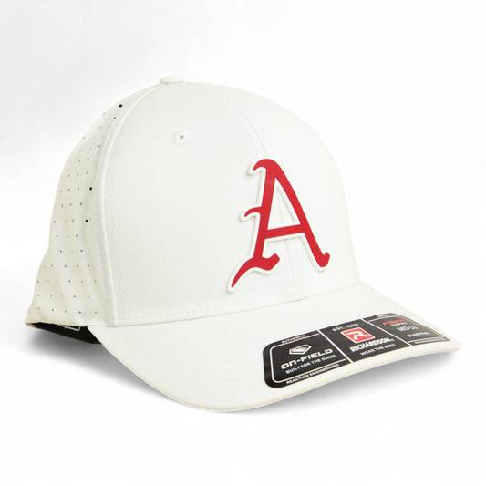 Arkansas Razorbacks Baseball Script A 3D Laser Perf R-Flex Cap- White
