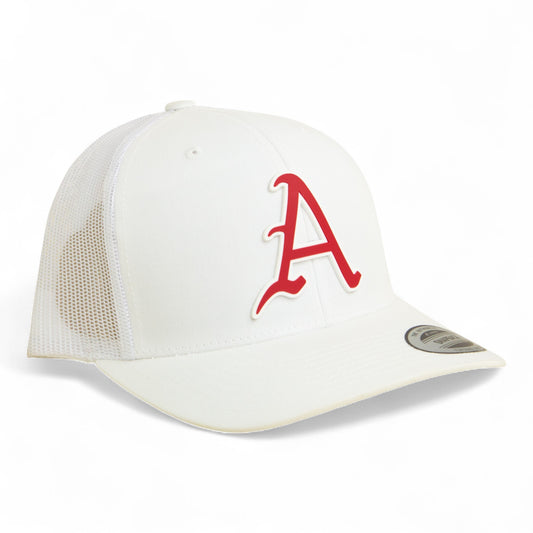 Arkansas Razorbacks Baseball Script A 3D YP Snapback Trucker Hat- White