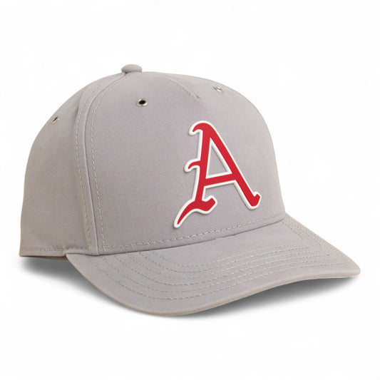Arkansas Razorbacks Baseball Script A 3D Snapback Canvas Hat- Grey