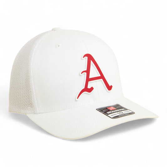 Arkansas Razorbacks Baseball Script A 3D Snapback Trucker Hat- White
