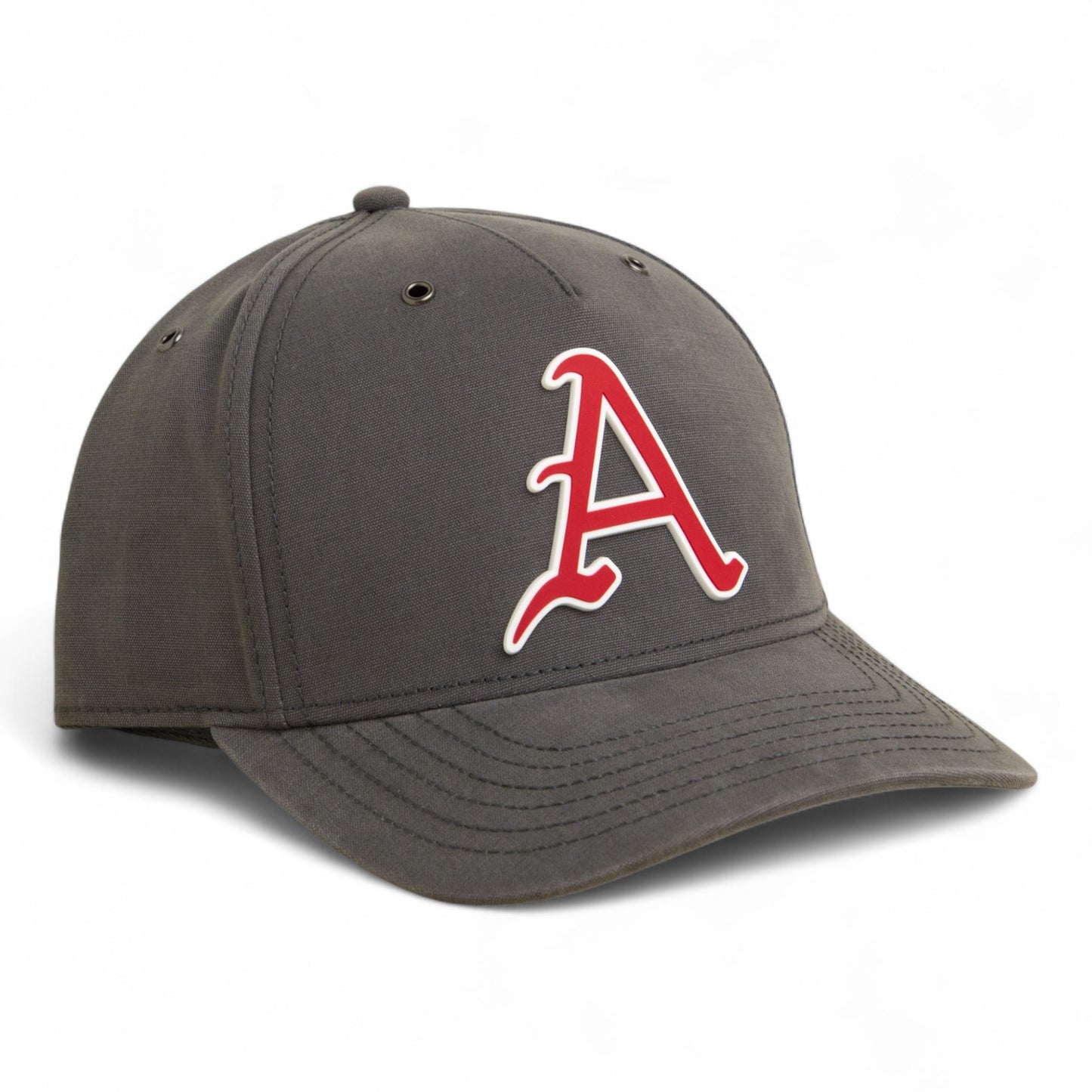 Arkansas Razorbacks Baseball Script A 3D Snapback Canvas Hat- Charcoal