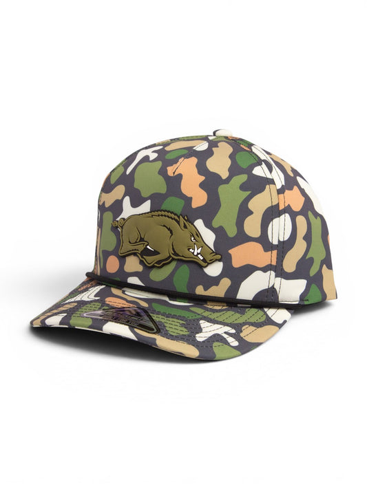 Arkansas Razorbacks Loden Edition 3D Duck Camo Rope Hat- Bayou