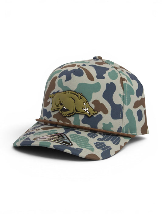 Arkansas Razorbacks Loden Edition 3D Duck Camo Rope Hat- Mallard