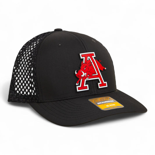 Arkansas Razorbacks Jumping Hog 3D Snapback Tilikum Trucker Hat- Black