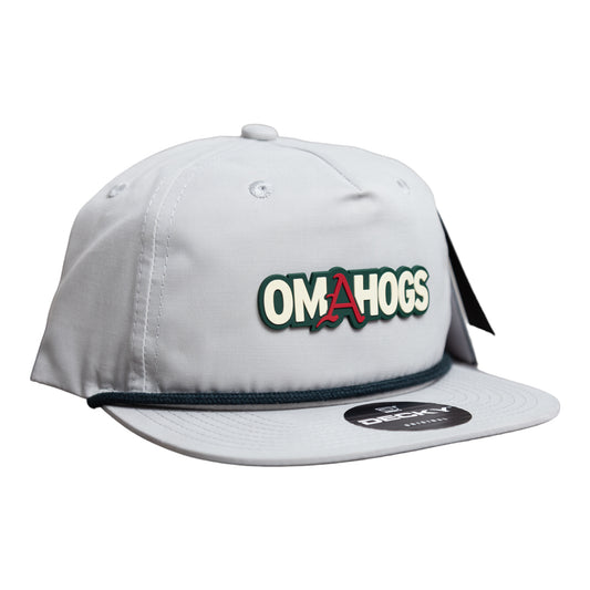 Arkansas Razorbacks OMAHOGS 3D Classic Rope Hat- Grey/ Charcoal
