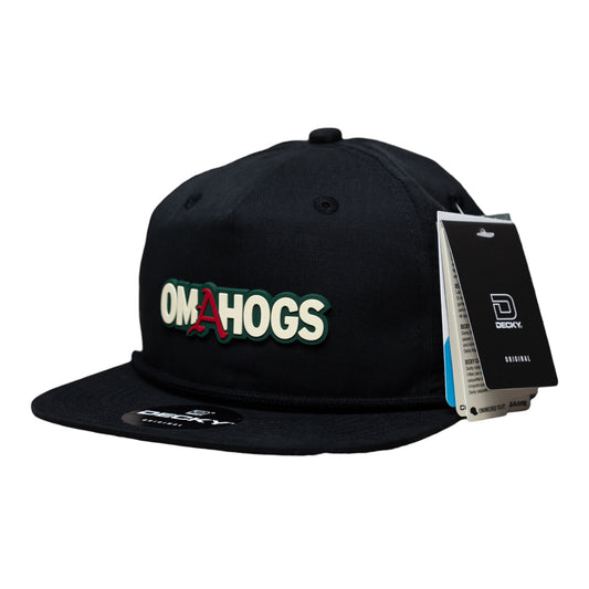 Arkansas Razorbacks OMAHOGS 3D Classic Rope Hat- Black