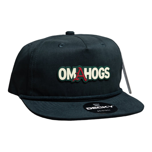 Arkansas Razorbacks OMAHOGS 3D Classic Rope Hat- Charcoal